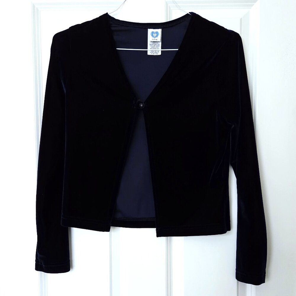 Nextera Midnight Blue Long Sleeve Open Front Cardigan